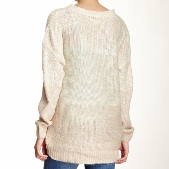 Poof Excellence Knit Ombre Stripe Hi Lo Sweater - Picture 5 of 8